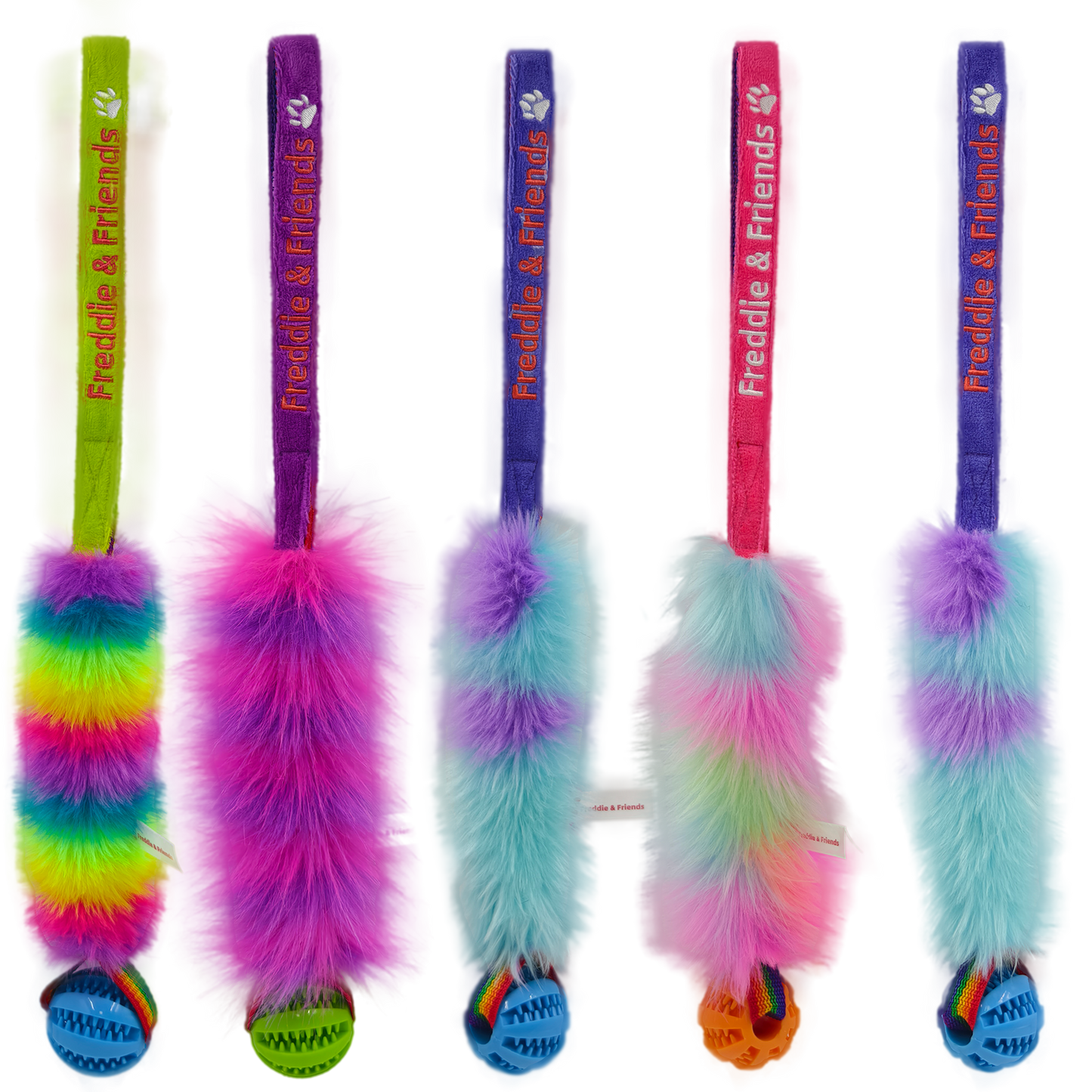 Durable & Colorful Squeaky Dog Toys Plush Interactive Chew Toy Set for Aggressive Chewers