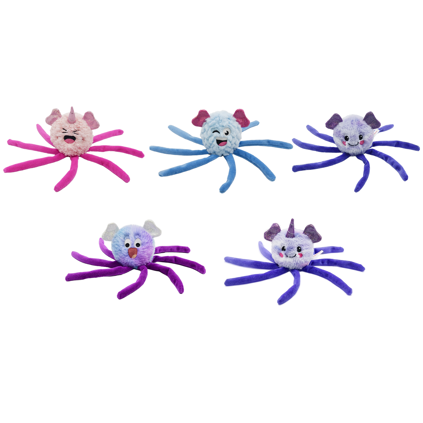 Adorable Octopus-Shaped Plush Dog Toy Interactive Chew Toy with Built-In Squeaky Ball, Perfect for Playful Pups