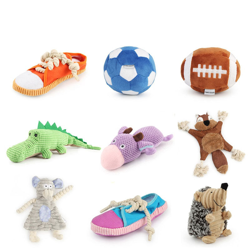 Dog Shoe Chew Toys Puppy Chew Shoe Dog Chew Toy Sandal Durable Dog Squeaky Mini Sneakers Shoes Decoy Sandal Squeaky Chews Plush Shoes Toys for Dogs