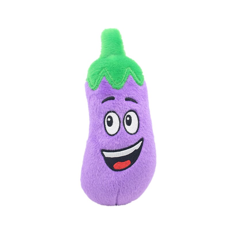 Squeaky Plush Dog Toys - Small Breed Puppy Chew Toys - Chewing Toys for Dogs - Small Dog Plush Toys Set - Cute Dog Chew Toys - Vegetable Dog Toys - Fruit Squeaky Toys for Small Dogs