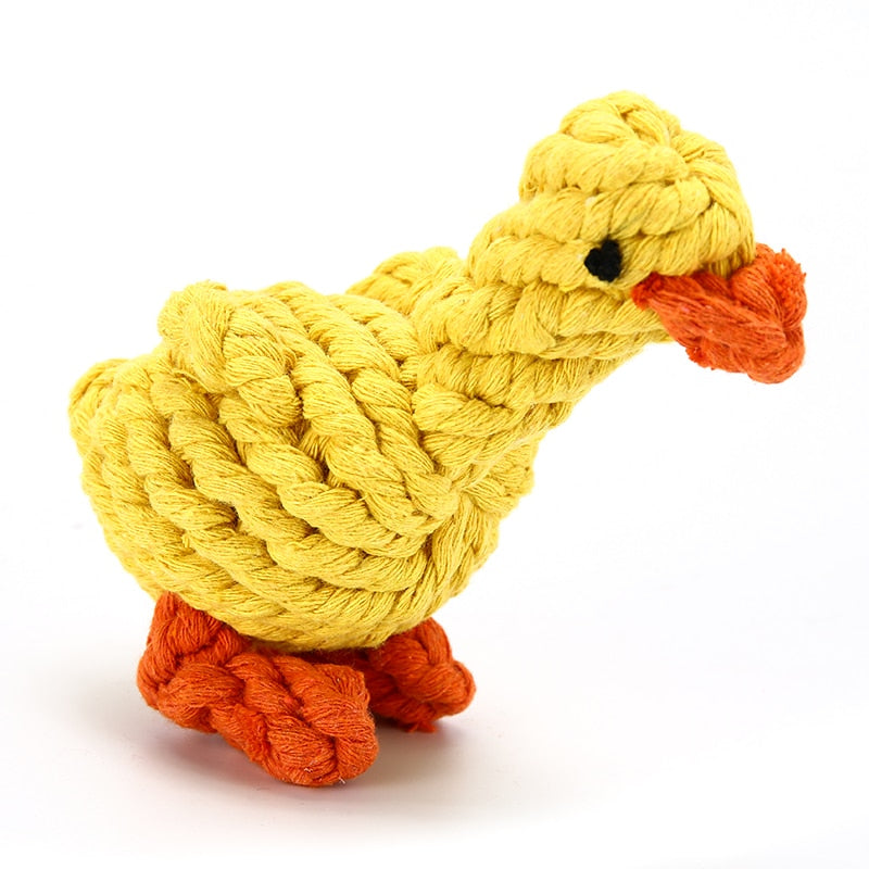 Easter Dog Toy Kit Puppy Chew Toy Carrot Ball Rabbit Yellow Duck Cotton Rope Toy for Easter Pet Gifts Small Medium Large Dog Pets Playtime Teeth Cleaning