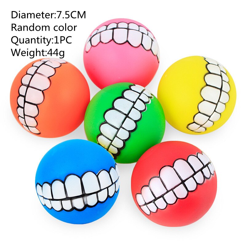 Squeaky Dog Toys Durable Soft Latex Rubber Teething Chewing Interactive Fetch Play Squeak Puppy Toys with Funny Animal Face for Puppy Small Medium Dog