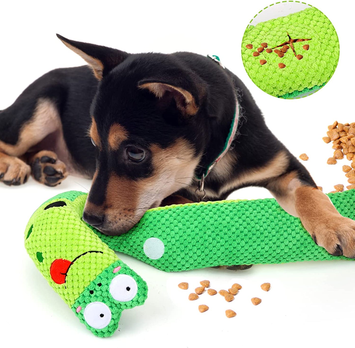 Squeak Dog Toys Stress Release Game for Boredom, Dog Puzzle Toy IQ Training, Dog Snuffle Toys Foraging Instinct Training Suitable for Small Medium and Large Dogs